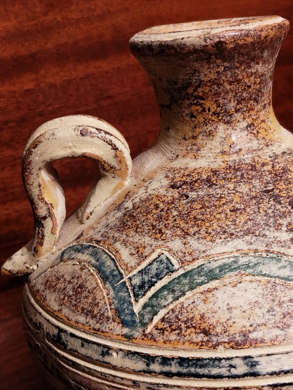 Ceramic Vase with Geometric Patterns - Picture 2 of 15